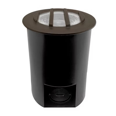 Envision LED In-Ground Light - Small, Ribbed Lens,  5CCT Selectable 27K/30K/35K/40K/50K, Bronze, LED-IGLS-RB-9W-5CCT-ALM-BZ-LV