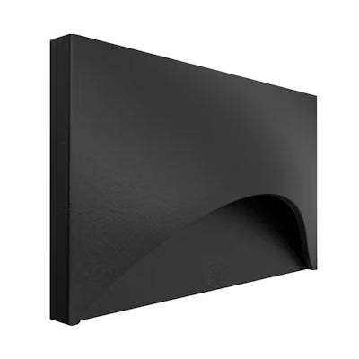Envision LED Landscape Step Light - Horizontal - Semi-Circle, 5CCT Selectable 27K/30K/35K/40K/50K, Matte Black, LED-STEP-SC-3W-5CCT-HZ-ALM-BL-LV