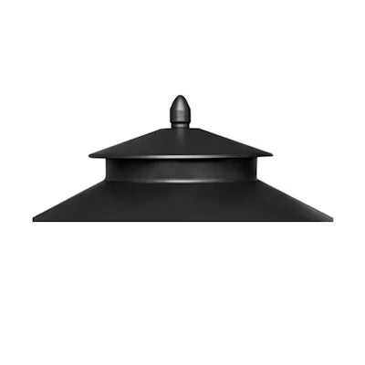 Envision LED Path Light Cap: Double Top, PL-H-ALM-BL-DT