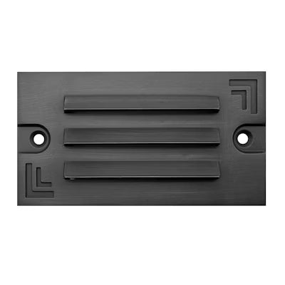Envision LED Surface Mount Step Light - 5"ch Width - Louver, 5CCT Selectable 27K/30K/35K/40K/50K, Matte Black, LED-STEP-LVR-SM-5-3W-5CCT-BR-MBL-LV