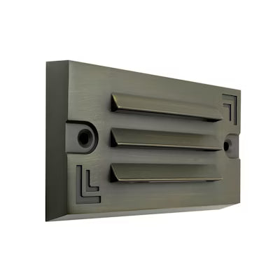 Envision LED Surface Mount Step Light - 5"ch Width - Louver, 5CCT Selectable 27K/30K/35K/40K/50K, Oil Rubbed Bronze, LED-STEP-LVR-SM-5-3W-5CCT-BR-ORB-LV