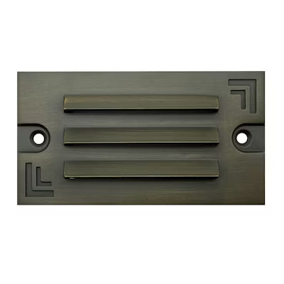 Envision LED Surface Mount Step Light - 5"ch Width - Louver, 5CCT Selectable 27K/30K/35K/40K/50K, Oil Rubbed Bronze, LED-STEP-LVR-SM-5-3W-5CCT-BR-ORB-LV