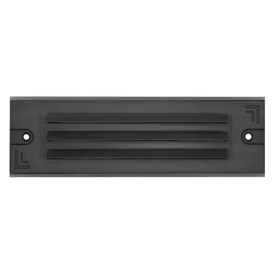 Envision LED Surface Mount Step Light - 9"ch Width - Louver, 5CCT Selectable 27K/30K/35K/40K/50K, Matte Black, LED-STEP-LVR-SM-9-5W-5CCT-BR-MBL-LV