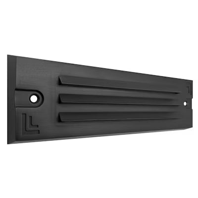 Envision LED Surface Mount Step Light - 9"ch Width - Louver, 5CCT Selectable 27K/30K/35K/40K/50K, Matte Black, LED-STEP-LVR-SM-9-5W-5CCT-BR-MBL-LV
