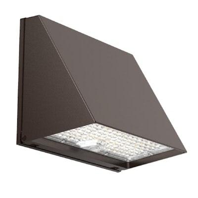 Envision LED FC-Line, Modern Trapezoid Wall Packs, 3CCT Selectable 30k/40k/50k, Bronze, LED-WPFC-TRZ-5P120-TRI-BZ-PC