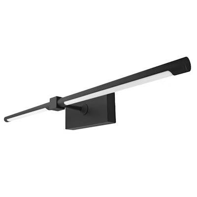 Envision LED Vanity Light, Contemporary Round, 5CCT Selectable 27K/30K/35K/40K/50K, Black, LED-VT-CRD-29-21W-5CCT-BL