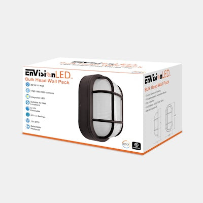 Envision LED Bulk-Line, Wall Pack,  3CCT Selectable 30k/40k/50k, Bronze, LED-WPBH-3P20-TRI-BZ-PC