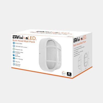 Envision LED Bulk-Line, Wall Pack, 3CCT Selectable 30k/40k/50k, White, LED-WPBH-3P20-TRI-WH-PC
