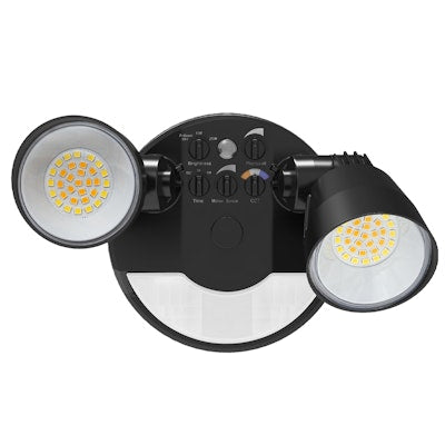 Envision LED Security Flood Light with Motion Sensor, 3CCT Selectable 30k/40k/50k, Black, LED-XSL2R-2P25-TRI-BL-PIR