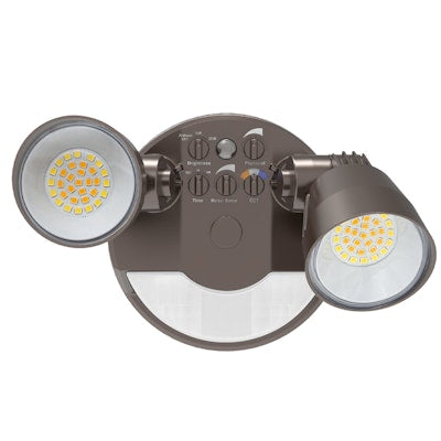 Envision LED Security Flood Light with Motion Sensor, 3CCT Selectable 30k/40k/50k, Bronze, LED-XSL2R-2P25-TRI-BZ-PIR