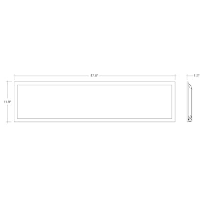 Envision LED 1x4 LED Panel, BackLit Line, 5CCT Selectable 30k/35k/40k/50k/65k, White, LED-BPL-1x4-5P32-5CCT-HL-SR