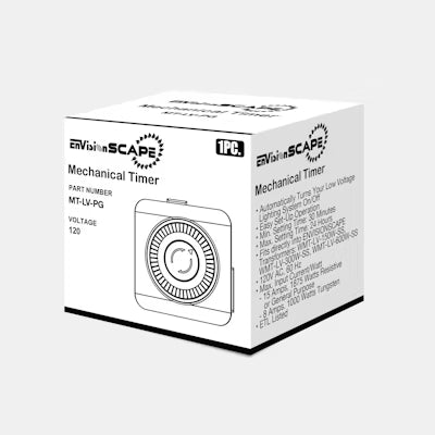 Envision LED Mechanical Timer, White, MT-LV-PG