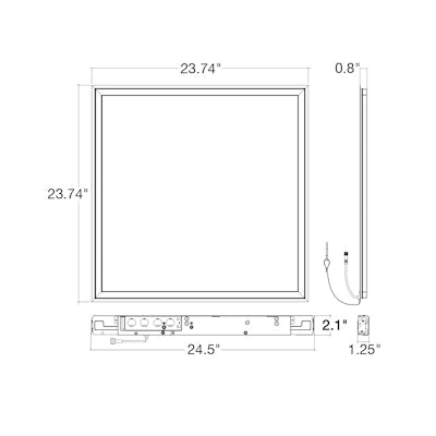 Envision LED Arcy-Line, 2X2 LED Frame Panels, LED-FRM-2X2-3P32-TRI