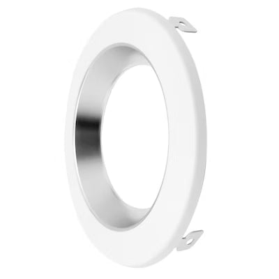 Envision LED 4" CMD, Clear-Specular Haze Reflector + Trim, White, CMD-TRIM-4-CSH-WH-SM