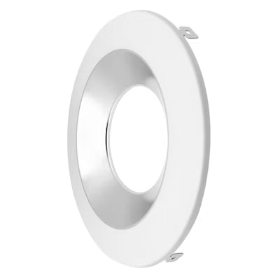 Envision LED 8" CMD, Clear-Specular Haze Reflector + Trim, White, CMD-TRIM-8-CSH-WH-SM