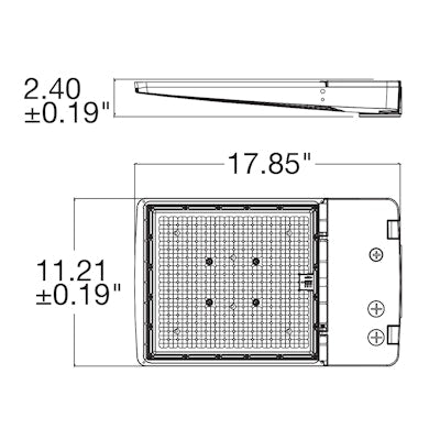 Envision LED OPTIC-Line, Large Area Lights, 3CCT Selectable 30k/40k/50k, Bronze, LED-ARL3-3B-5P150-TRI-BZ-UNV