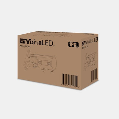 Envision LED ARL3 Slip Fitter, Black, ARL3-SF-BL