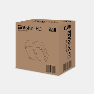 Envision LED ARL3 Wall Mount Bracket, White, ARL3-WM-WH