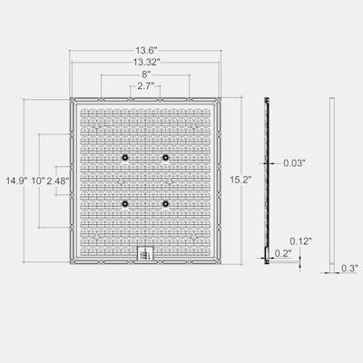 Envision LED Area Light, OPTIC-Line (Selectable), Lens for Type I, II, III 5P300, ARL3-3P300-3B-1-2-3