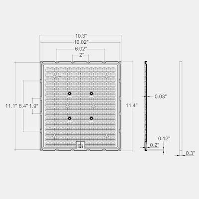 Envision LED Area Light, OPTIC-Line (Selectable), Lens for Type I, II, III 5P150, ARL3-3P150-3B-1-2-3