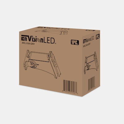 Envision LED ARL3 Straight Arm, Gray, ARL3-SA-GRY