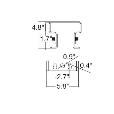 Envision LED ARL3 Trunnion Mount, Gray, ARL3-TR-GRY