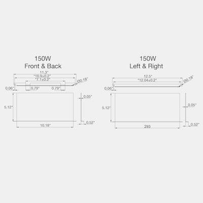 Envision LED ARL3, OPTIC-Line, 4 Piece Shield for 5P150 BACK/FRONT/SIDES, Bronze, ARL3-3B-L-HSS-BZ