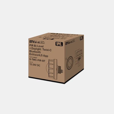 Envision LED Twist-C PIR SensorxEnVisionLS Enabled, White, S-TWC-PIR-BT