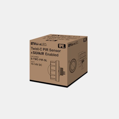 Envision LED Twist-C PIR SensorxSILVAIR Enabled, White, S-TWC-PIR-SL