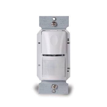 PIR Wall Switch Occupancy Sensor, 347V, White