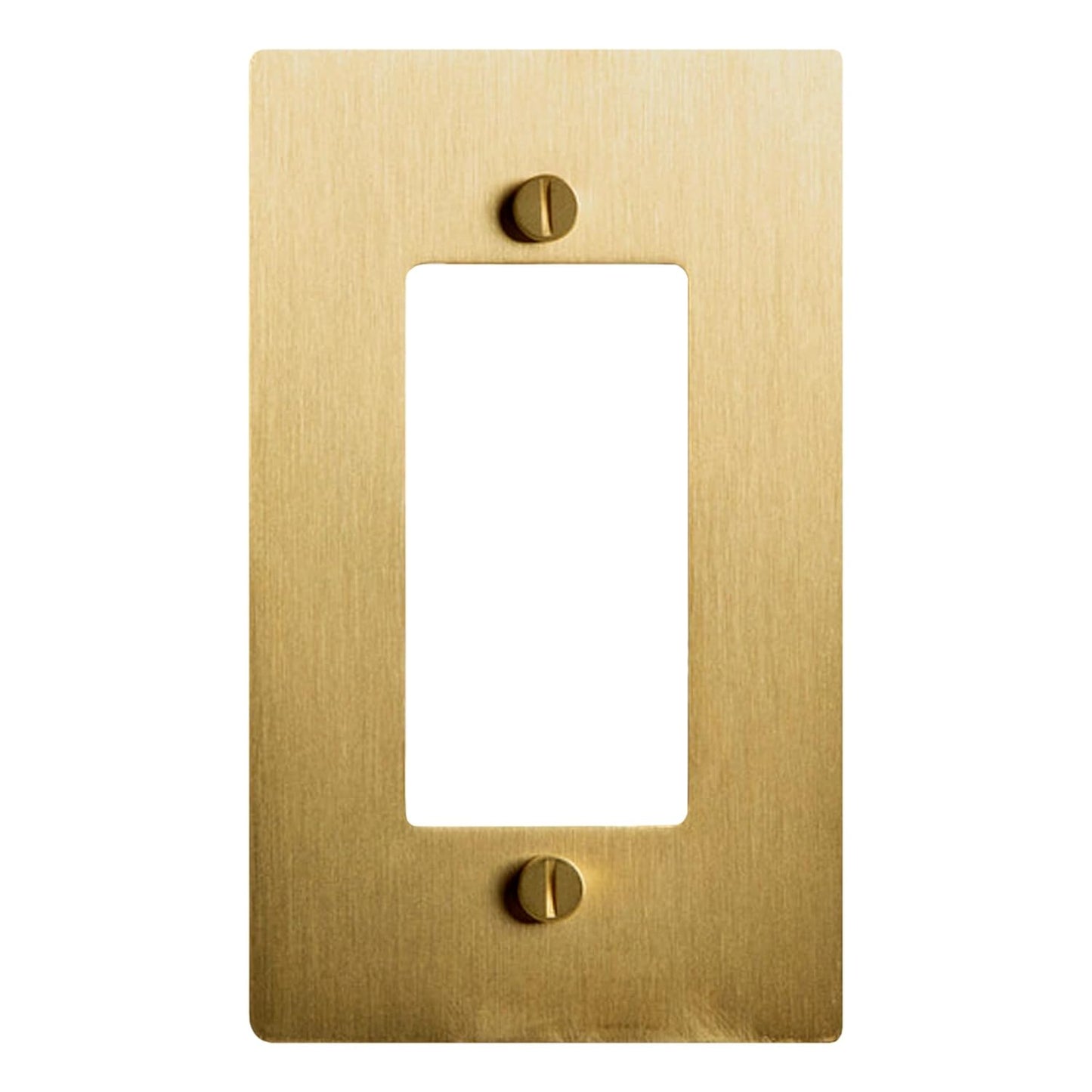 Satin Brass Wall Plate, Electrical Receptacle Wall Outlet Faceplate, GFI/Rocker Decorator Light Switch Cover