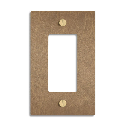 Select Vintage Brass Wall Plate Cover, Electrical Receptacle Outlet Faceplate, GFI/Rocker Decorator Light Switch Cover