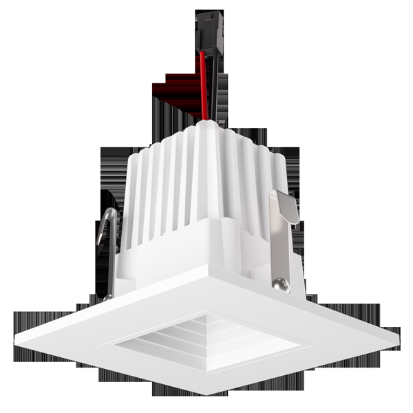 Elco Lighting 2 In. Square LED High-Lumen Baffle, 11W, 2700K, CRI93+, E215C18SDW