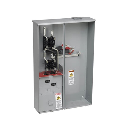 Eaton B-Line NEC 2020, EUSERC, 2 Position Vertical Meter Pack, 100 Amp Unit Meter, 225 Amps Buss, Ring type, 3R, Underground Only, Flush Mount, 2012 F