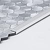 Peel and Stick Metal Edge for Hexagon Tiles (Brushed Nickel,10 Piece)