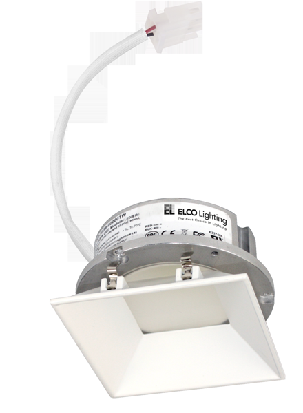 Elco Lighting 4" Cedar Trimless Reflector Engine, 8.76W, CCT Selectable, CRI93, Triac/ELV/0-10V, E444C08SDW