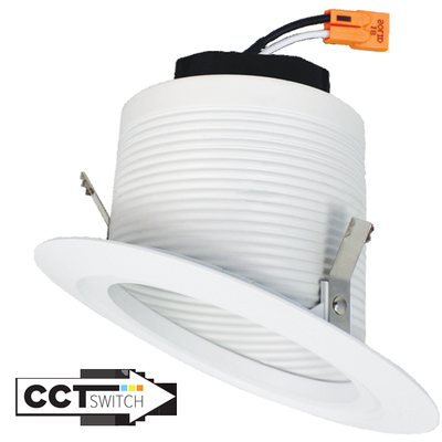 Elco Lighting 4" Sloped Ceiling Baffle Insert, 12W, CCT Selectable, TRIAC/ELV, Bronze, EL423CT5BZ