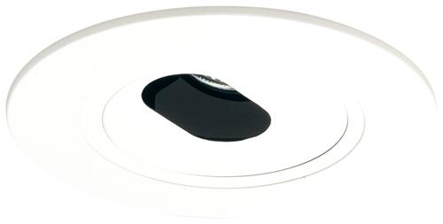 Elco Lighting 5" Adjustable Slot Aperture Trim, 12V 75W MAX, White, EL5420W