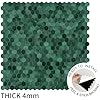 Select 5 Pack Hexagon Peel and Stick Backsplash Tiles, Self Adhesive Metal Backsplash Stick On Aluminum Tiles for Kitchen Bathroom, 12” x 12” Wall Tiles w/10 Edge Pieces, Hunter Green