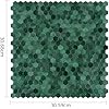Select 5 Pack Hexagon Peel and Stick Backsplash Tiles, Self Adhesive Metal Backsplash Stick On Aluminum Tiles for Kitchen Bathroom, 12” x 12” Wall Tiles w/10 Edge Pieces, Hunter Green