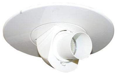 Elco Lighting 6" Adjustable Spot with Snoot, White, EL2587W