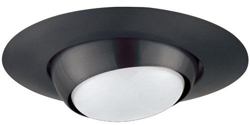 Elco Lighting 6" Eyeball Trim, Black, EL18B