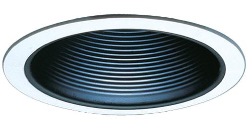 Elco Lighting 6" Metal Baffle Trim, White, ELM30W
