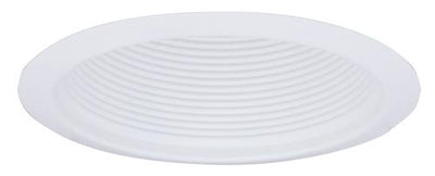 Elco Lighting 6" Baffle Airtight Self-Flanged Trim, Clips, White, ELM303W