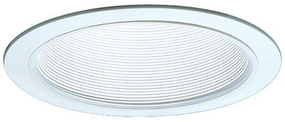 Elco Lighting 6" White Baffle Trim, Phenolic, ELP40W