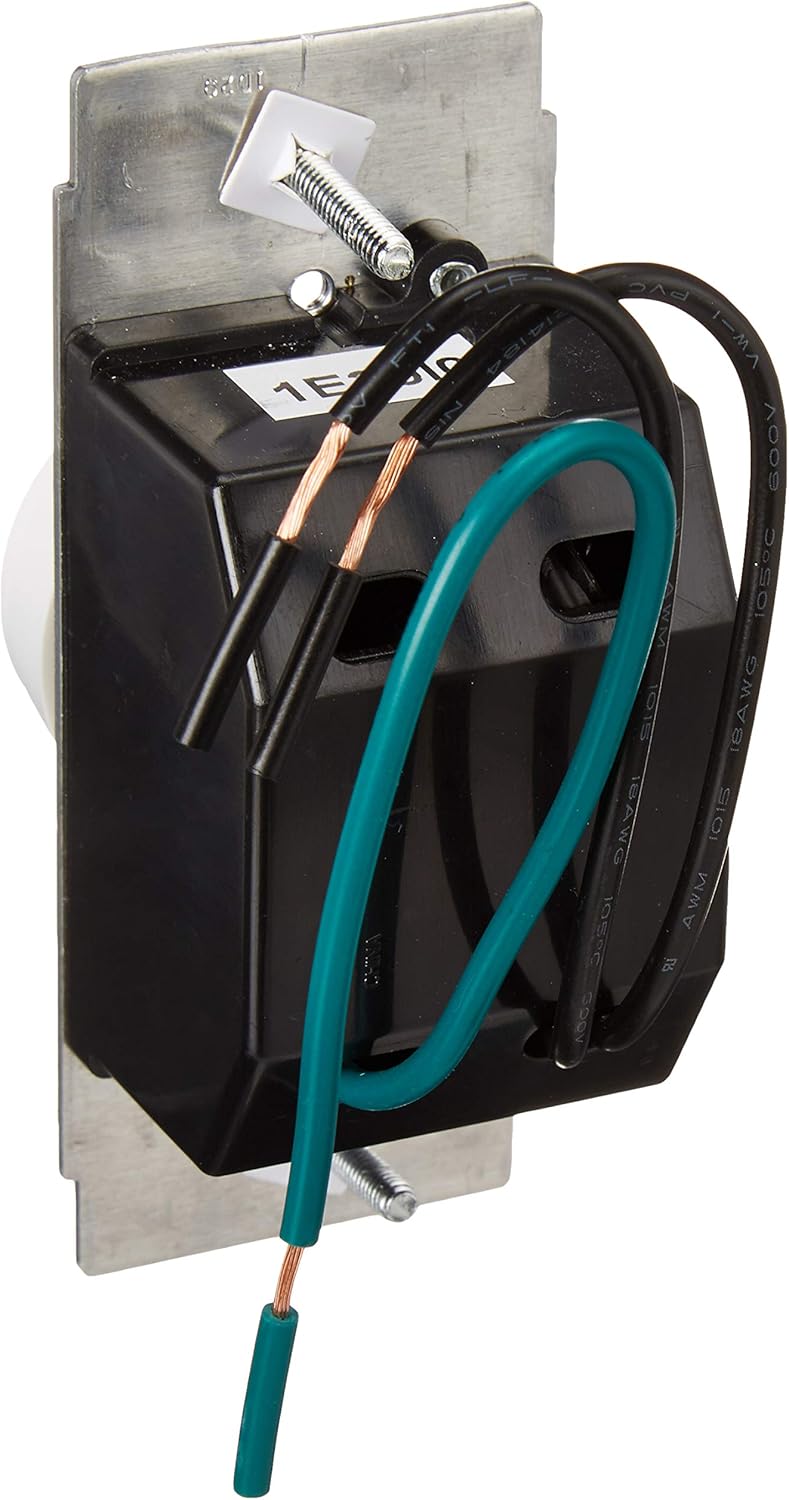 Leviton Trimatron Rotary Dimmer Switch for Dimmable LED, Halogen and Incandescent Bulbs, RNL06-10Z, White