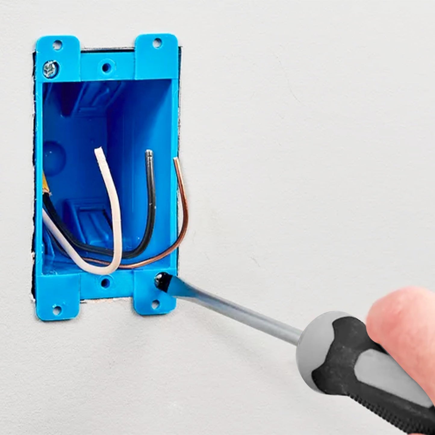 SELECT 16 Pack Nail On Plastic Box 2-Gang PVC New Work Standard Switch/Outlet Wall Electrical Box 32 Cubic