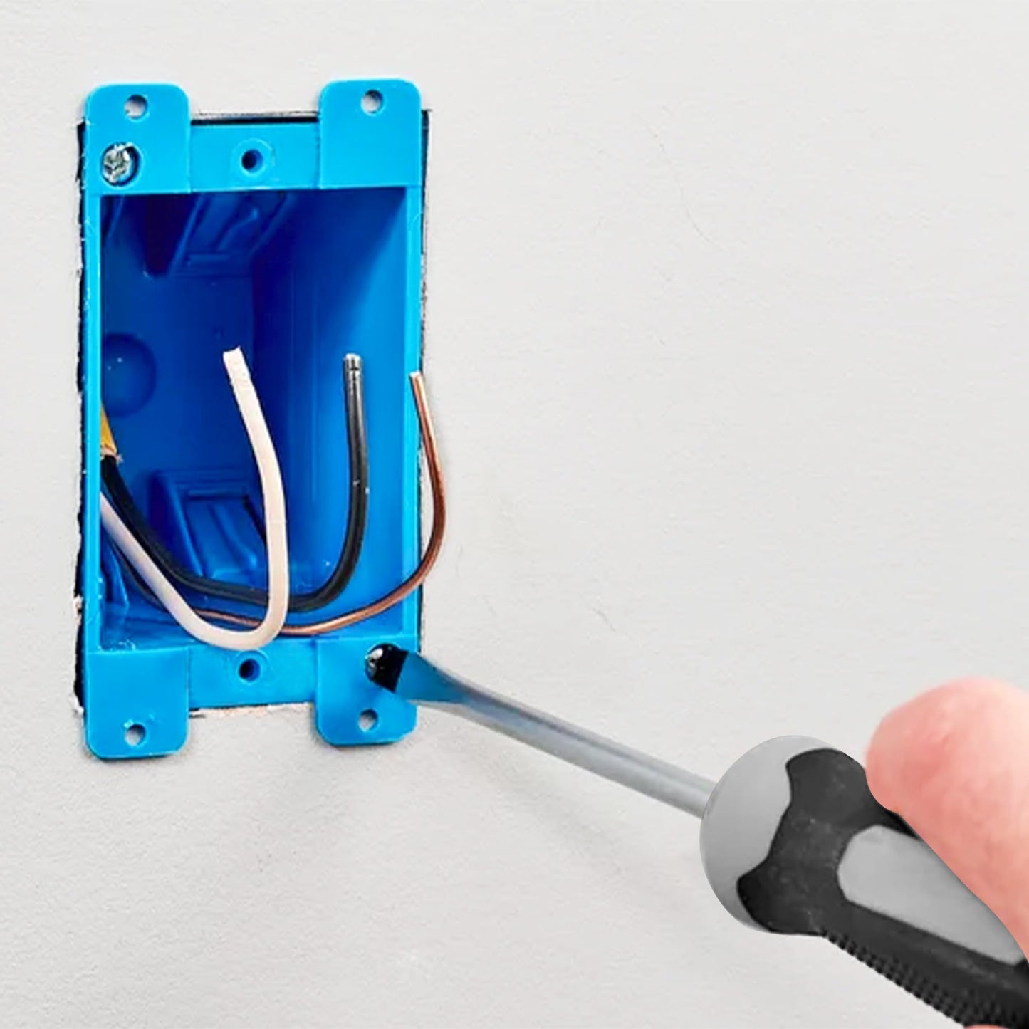 SELECT 8 Pack Nail On Plastic Box 4-Gang PVC New Work Standard Switch/Outlet Wall Electrical Box 60 Cubic