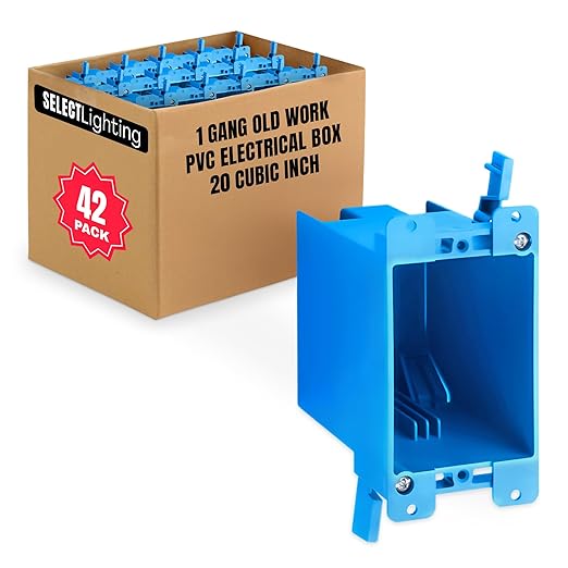 SELECT 32 Pack Nail On Plastic Box 1-Gang PVC New Work Standard Switch/Outlet Wall Electrical Box 20 Cubic