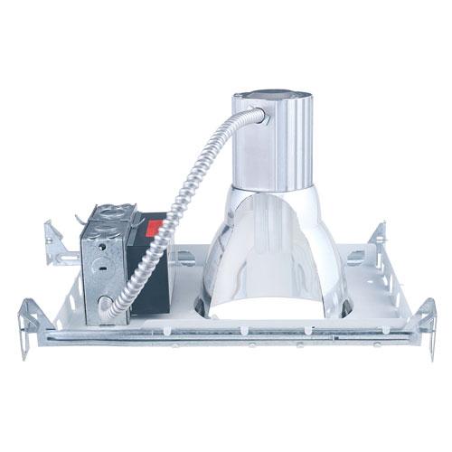 Elco Lighting 8 In. Electronic Vertical Downlight, 42W, Plaster Frame, 120-277V, ELVF842E